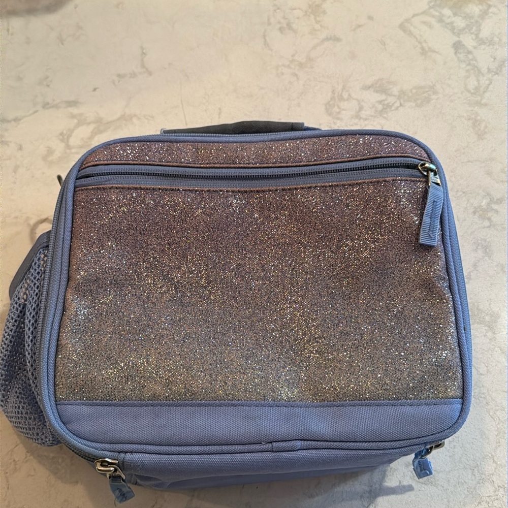 Pottery, barn, kids, McKenzie lunchboxes purple sparkle
